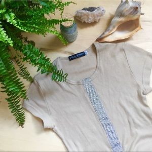 Dolce and Gabbana rhinestone vintage tee